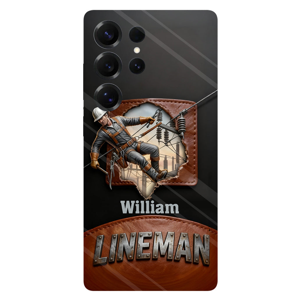 Coque de téléphone personnalisée « Lineman cool » avec impression intégrale