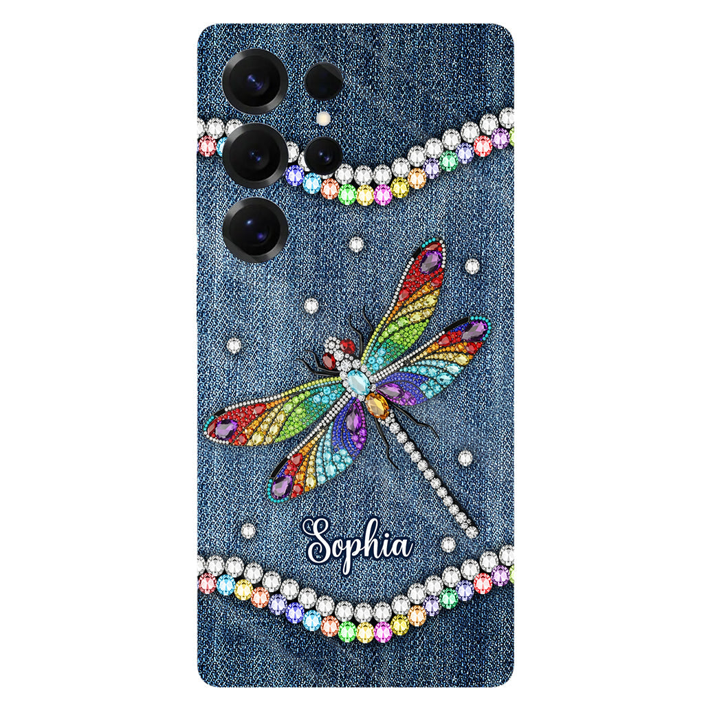 Magnifique libellule - Coque de téléphone personnalisée avec motif libellule intégral