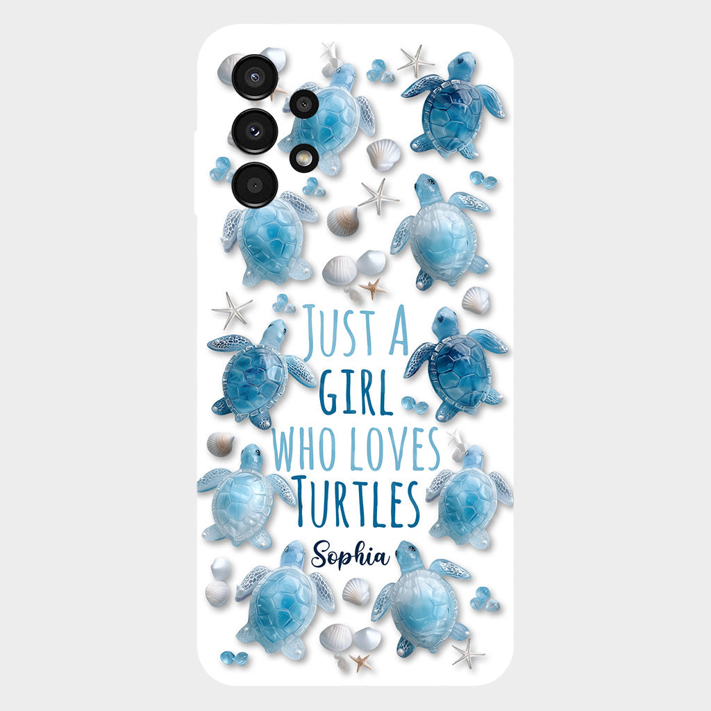 Just A Girl Who Loves Turtles - Personalized Turtle Full Print Phone Case