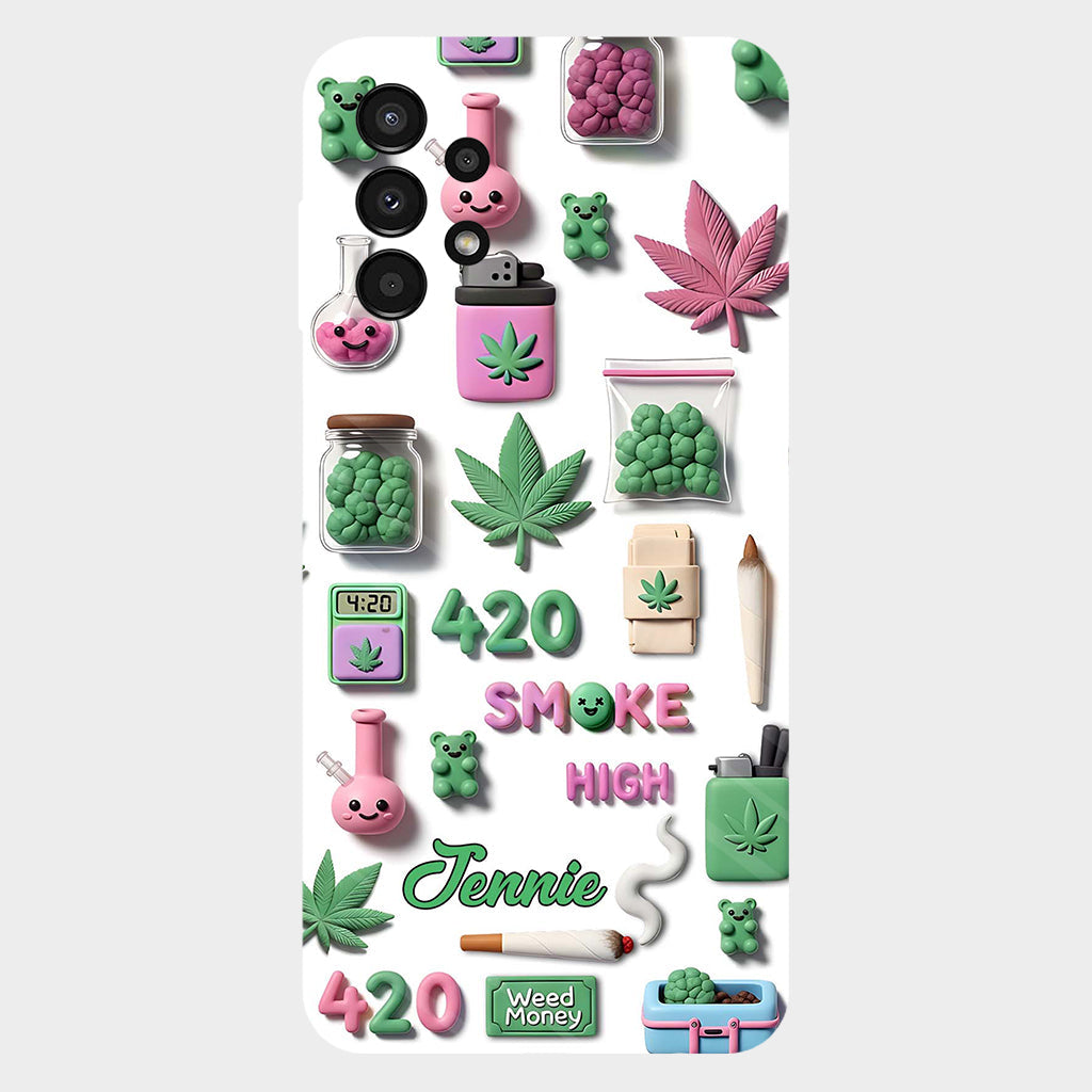 Stoner Chic – Personalisierte Handyhülle mit Weed-Motiv