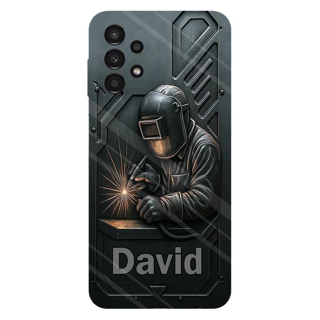 Coque de téléphone personnalisée avec motif de soudeur - Hommes soudeurs stylés