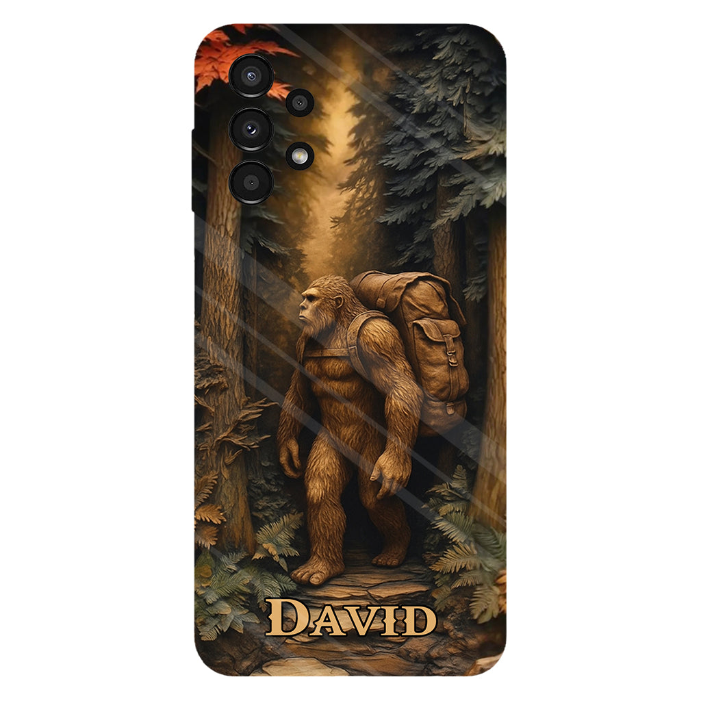 Sasquatch In Forest - Personalized Hiking Full Print Phone Case