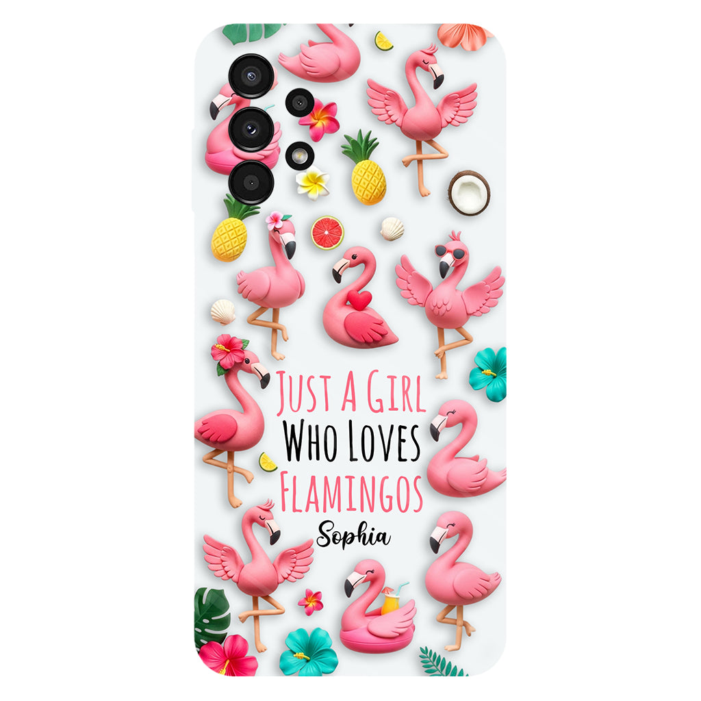 Coque de téléphone personnalisée « Flamants roses » avec motif intégral flamants roses