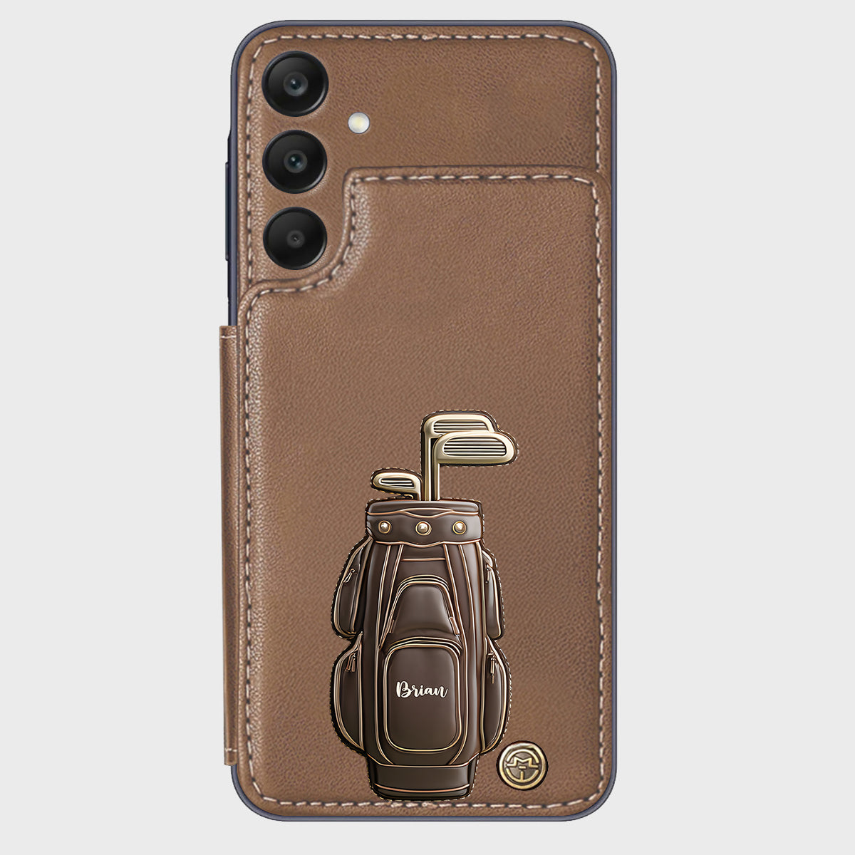 Luxury Gift For Golfer Custom Name - Personalized Golf Wallet Phone Case