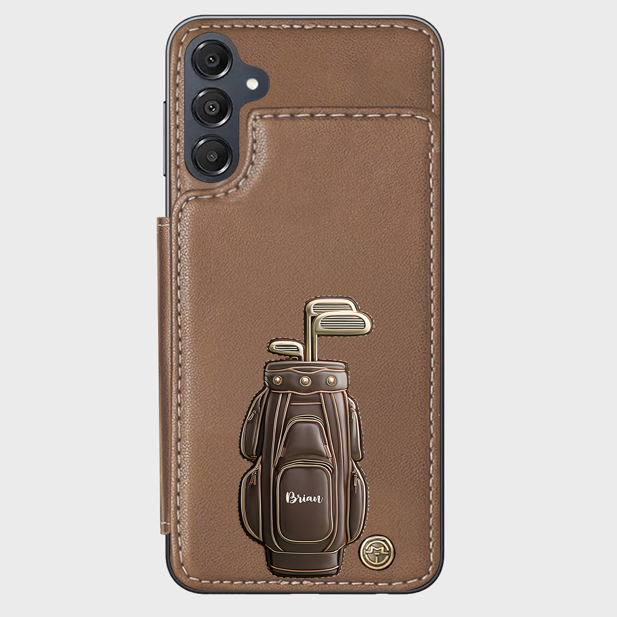 Luxury Gift For Golfer Custom Name - Personalized Golf Wallet Phone Case