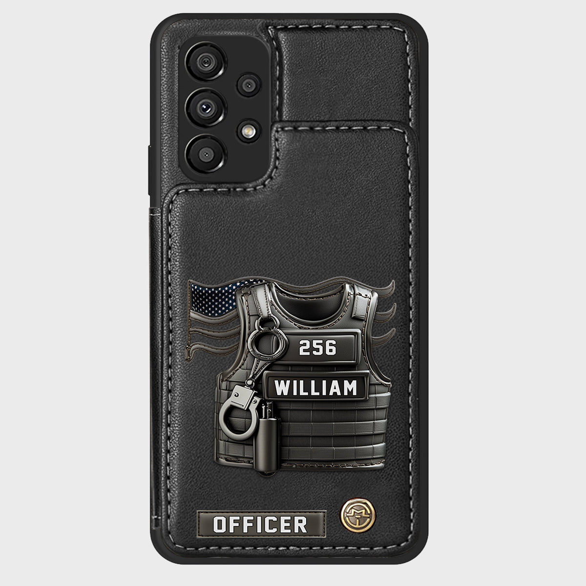 Serve And Protect - Personalized Police Officer Wallet Phone Case