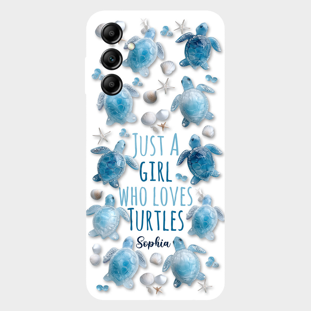 Just A Girl Who Loves Turtles - Personalized Turtle Full Print Phone Case