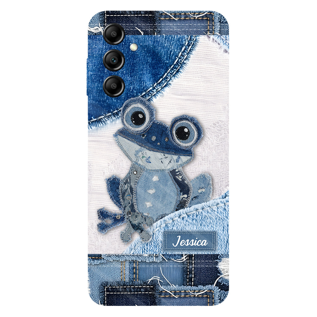 Coque de téléphone personnalisée Love Frog avec motif grenouille