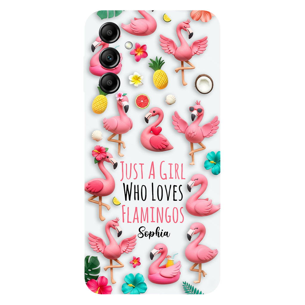 Coque de téléphone personnalisée « Flamants roses » avec motif intégral flamants roses