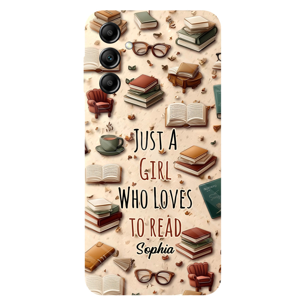 Just a Girl who Loves to Read - Personalized Book Full Print Phone Case