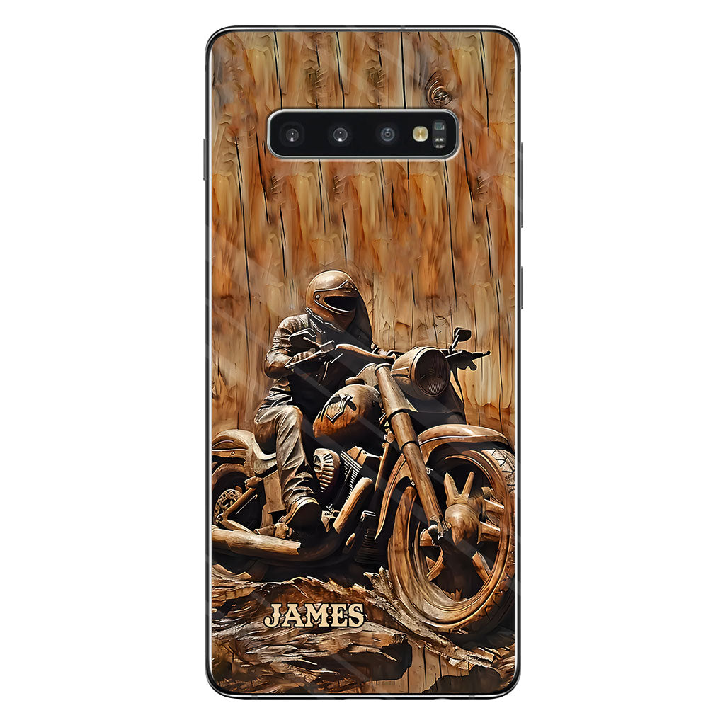 Never Underestimate An Old Man With A Motorcycle - Personalized Biker Phone Case