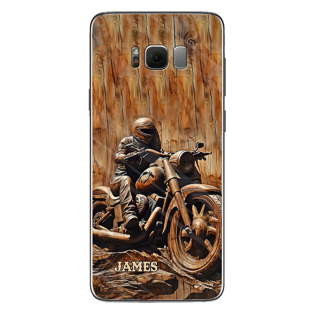 Never Underestimate An Old Man With A Motorcycle - Personalized Biker Phone Case