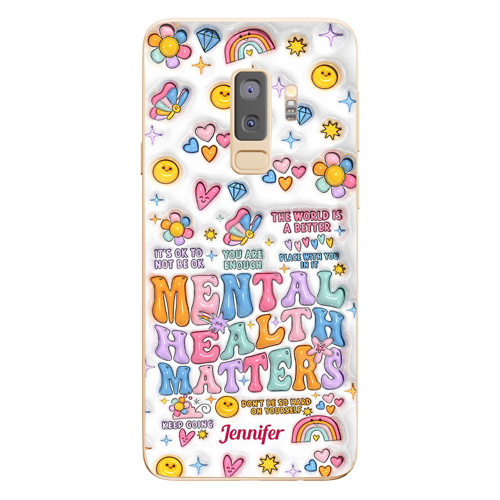 Mental Health Matter - Personalized Mental Health Awareness Clear Phone Case