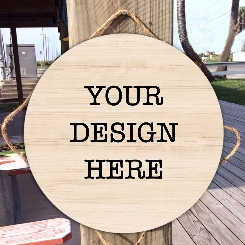 YourDesign Rundes Holzschild