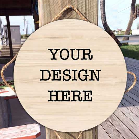 YourDesign Rundes Holzschild