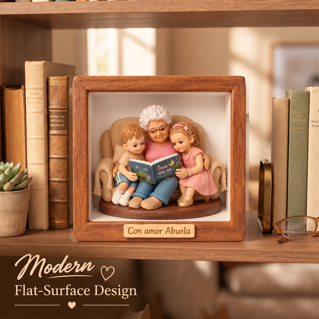 Personalized Custom Photo Single Dad Family Custom Shaped Acrylic Plaque Desk Decor