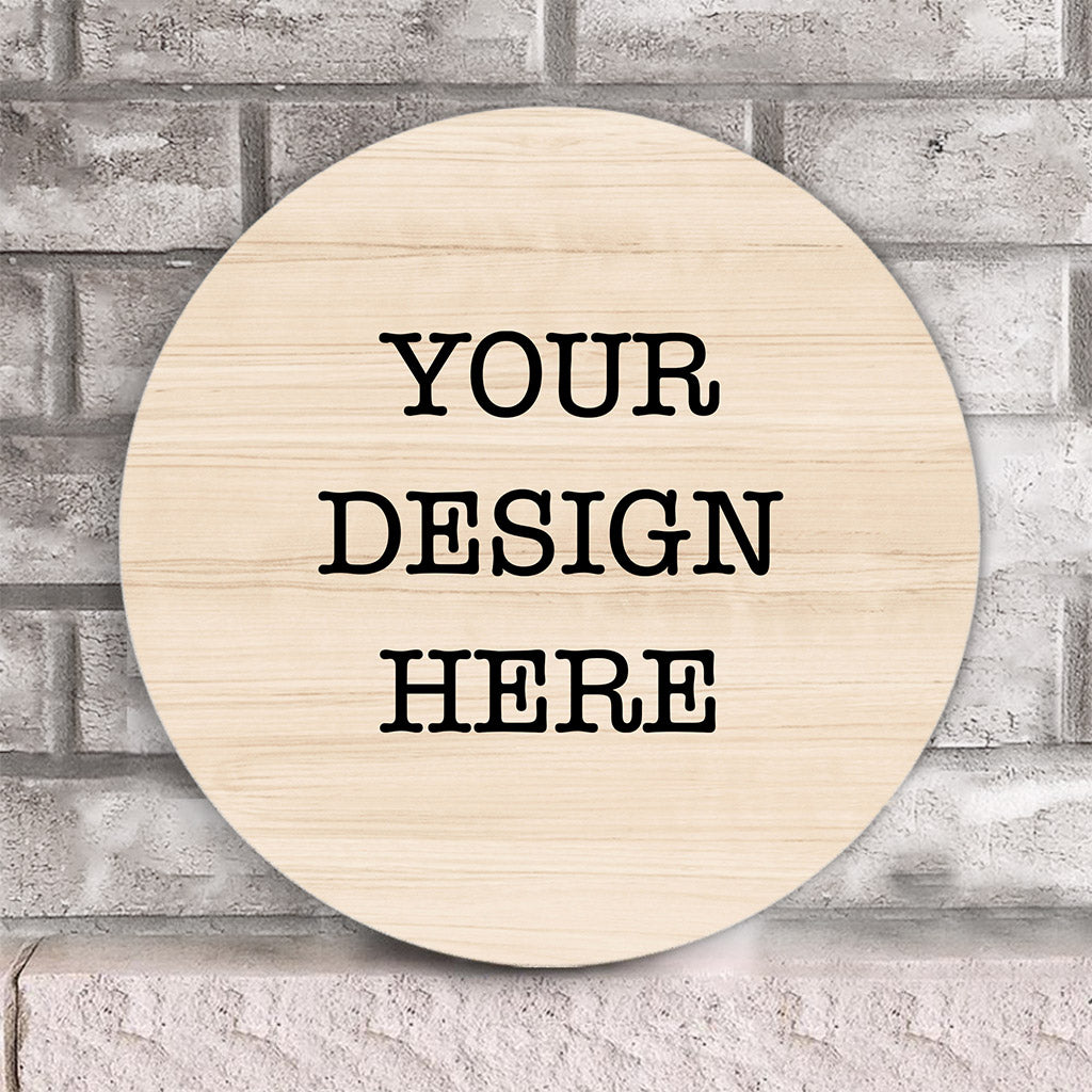 YourDesign Rundes Holzschild