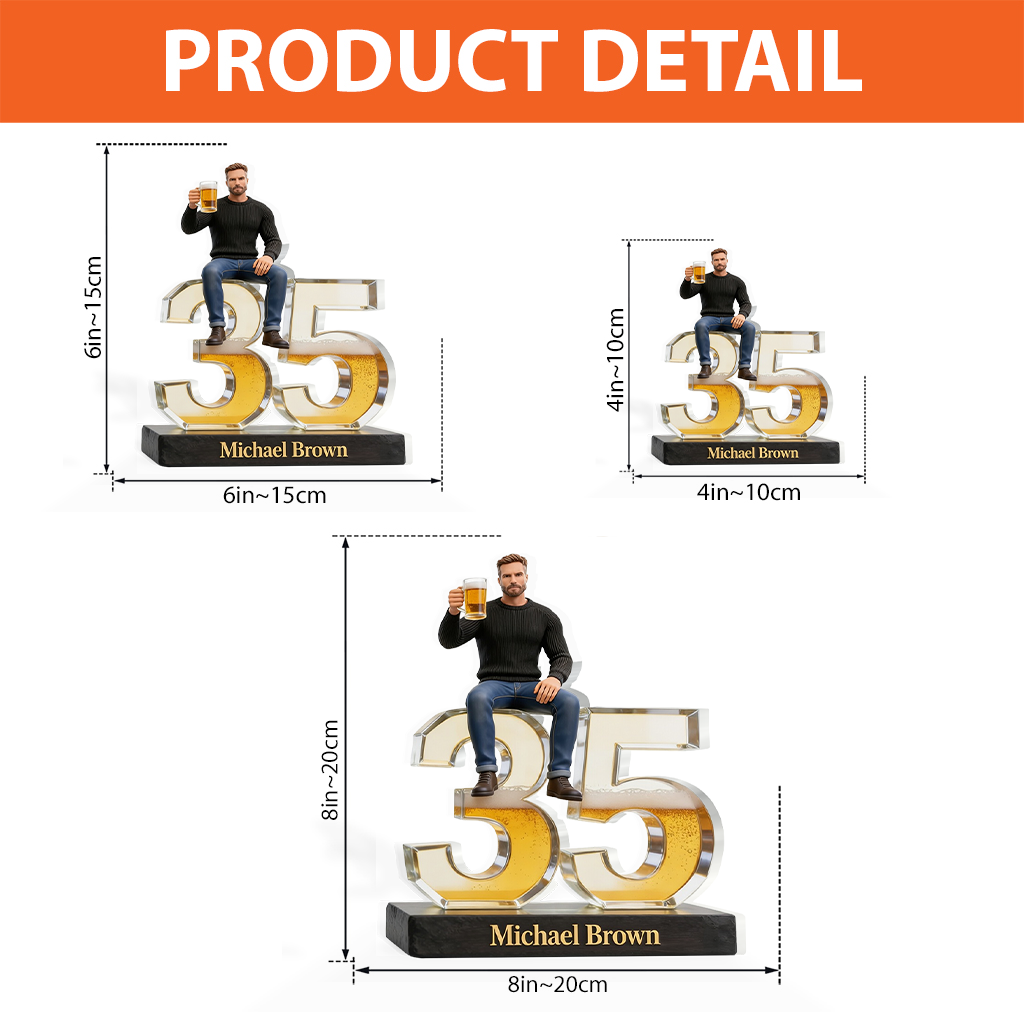 Custom Any Photo - Personalized Birthday Custom Shaped Acrylic Plaque