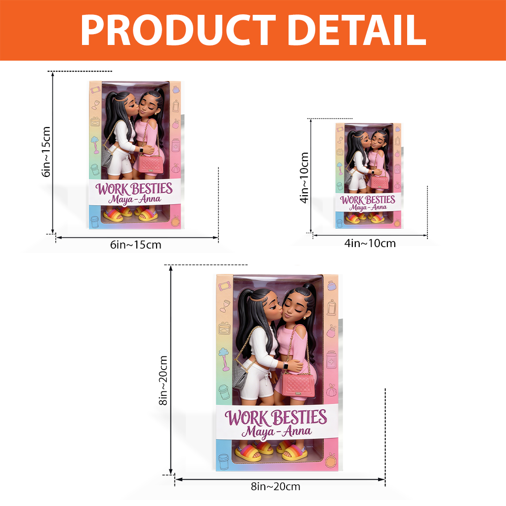 Work Besties - Personalized Colleague Custom Shaped Acrylic Plaque
