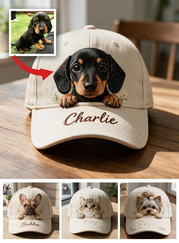 Casquette Classique Personnalisée avec Teckel Noir et Feu - Cadeau Idéal pour Amoureux de Teckels