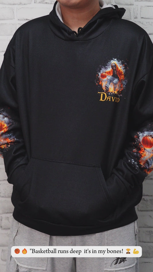 Basketball liegt mir im Blut – Personalisiertes Basketball-Shirt