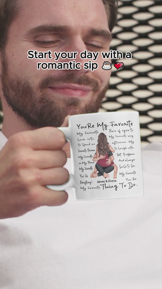 You're My Favorite Thing To Do - Personalized Couple Mug