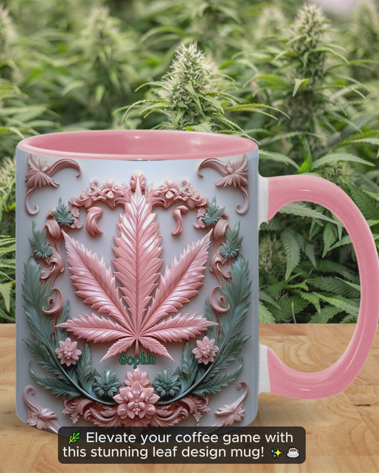 Stunning Leaf - Personalized Weed Accent Mug