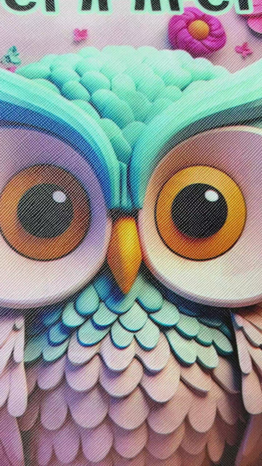Cool Owl - Personalized Owl Tote Bag