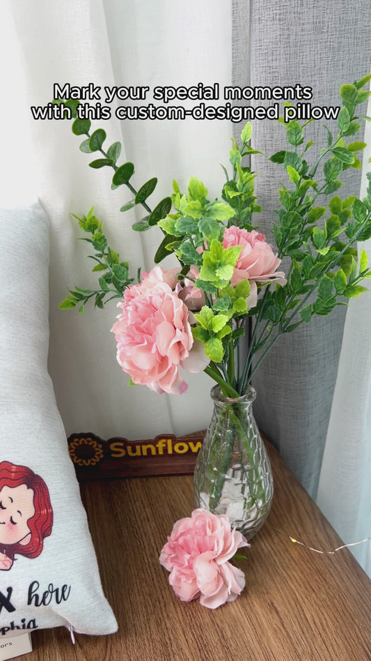 We Did It Here - Personalized Couple Throw Pillow