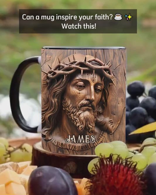 Begins With Christ - Personalized Christian Accent Mug