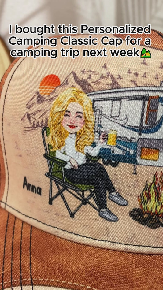 Camping Hair Don't Care - Personalized Camping Classic Cap