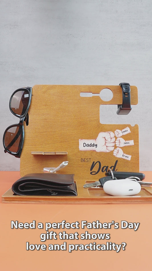Best Dad Ever - Personalized Father Docking Station