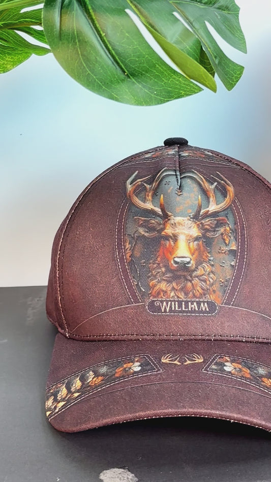 Stunning Deer - Personalized Hunting Classic Cap