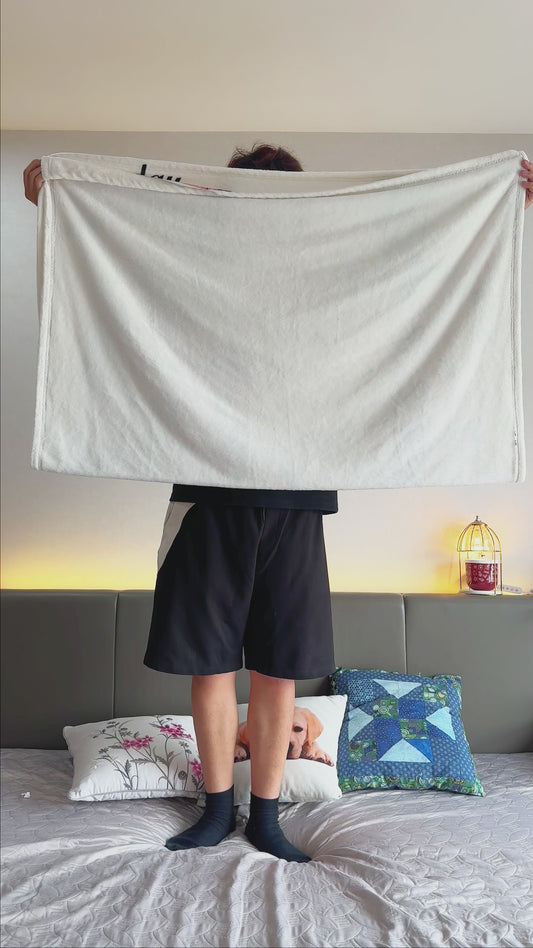 The Day We Met Custom Photos And Calendar - Personalized Couple Blanket