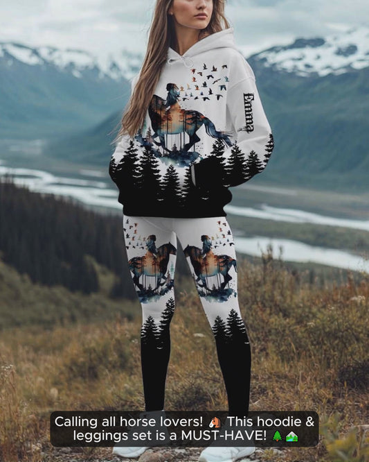 Horse Girl - Personalized Horse Hoodie and Leggings