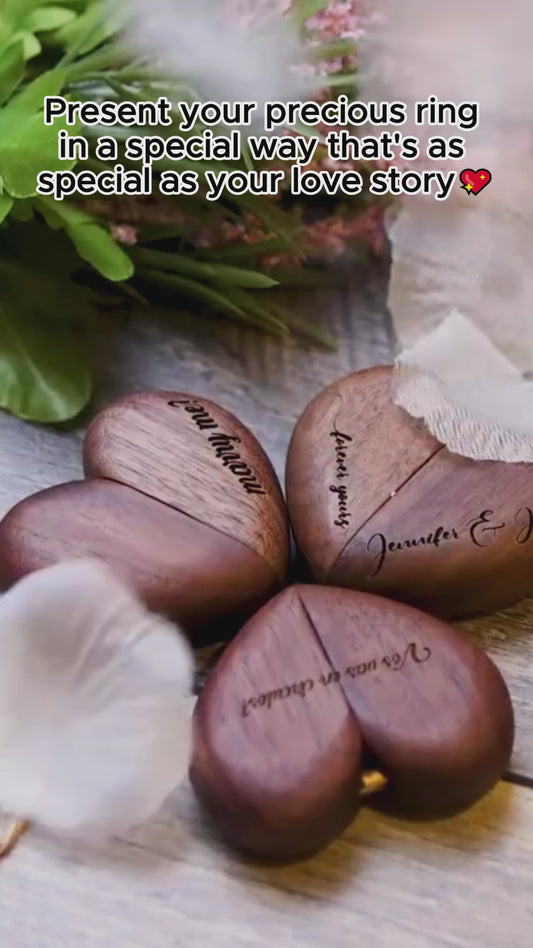 Flower For You - Personalized Photo Open Projection Ring