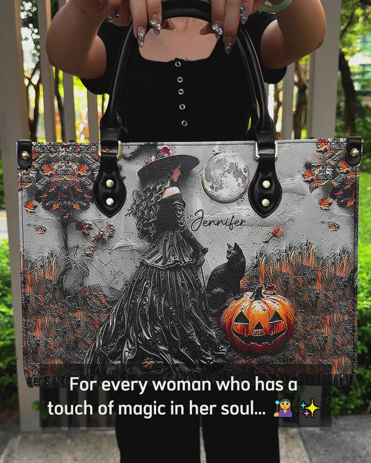 Beautiful Witch - Personalized Witch Leather Handbag