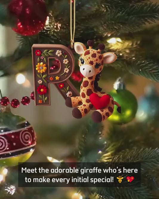 Cute Giraffe - Personalized Kid Ornament