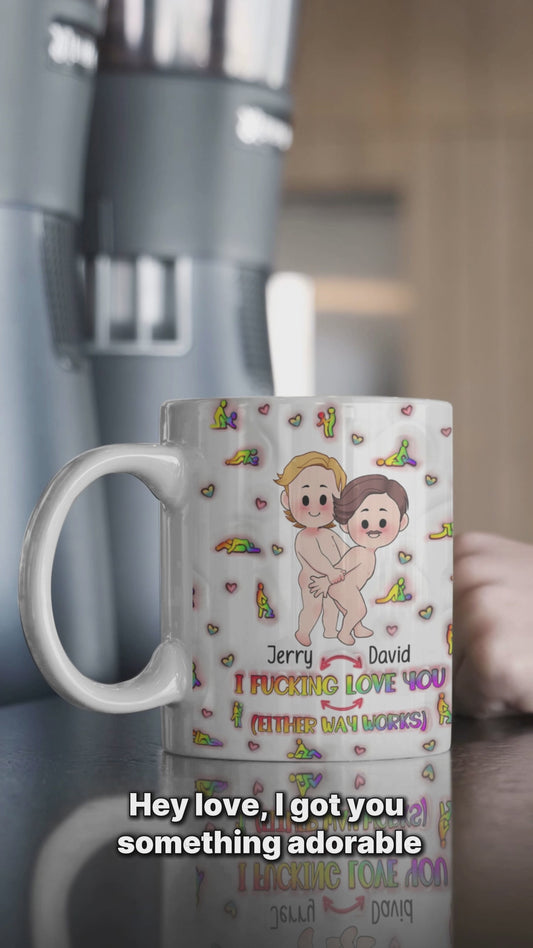 Je t'aime - Mug personnalisé de soutien LGBT