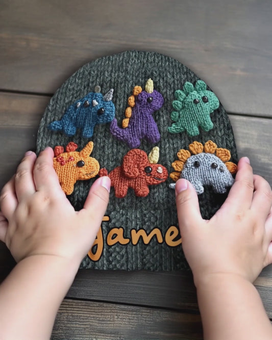 Personalized Winter Beanie Hat for Kids - Perfect for Snow Days & Trips