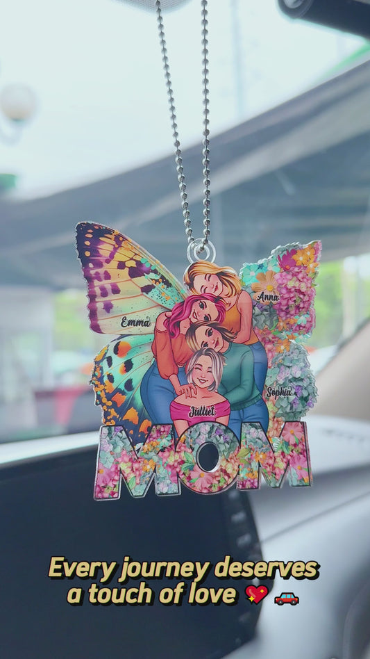 Best Mom Ever - Personalized Mother Custom Shaped Car Ornament