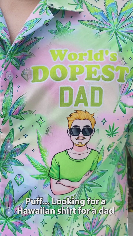 Daddy's Little Buds - Personalized Weed Hawaiian Shirt