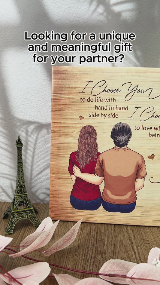 I Choose You - Personalized Couple Canvas And Poster