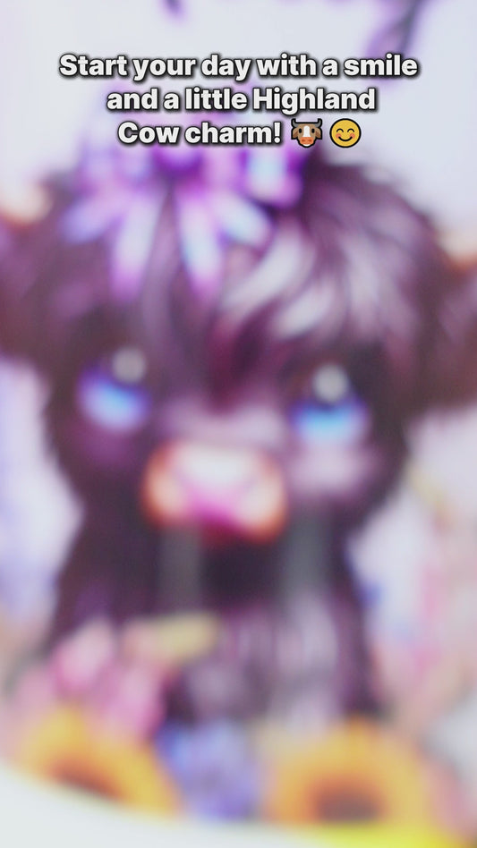 Cute Little Highland Cow - Personalized Accent Mug