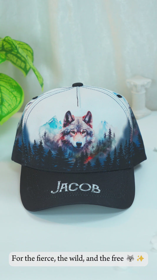 Awesome wolf - Personalized Wolf Classic Cap