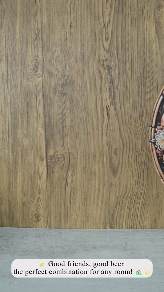 Good Friends Good Beer - Personalized Beer Round Wood Sign