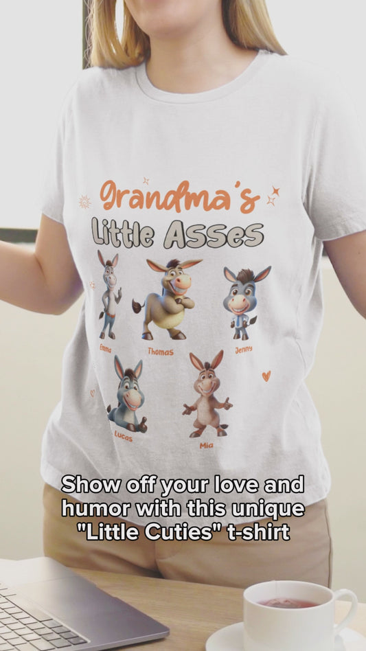 Grandma's Mom's Any Title Little Cuties - Personalized Grandma T-shirt And Hoodie