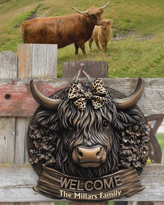 Welcome Home - Personalized Custom Shaped Wood Sign