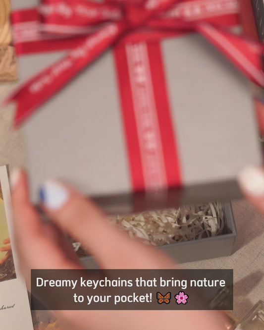 Flowers And Butterflies Letter - Personalized Gardening Keychain