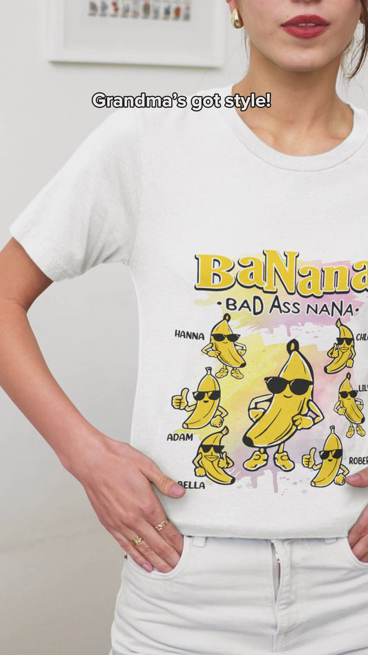 Banana Nana - Personalized Grandma T-shirt And Hoodie